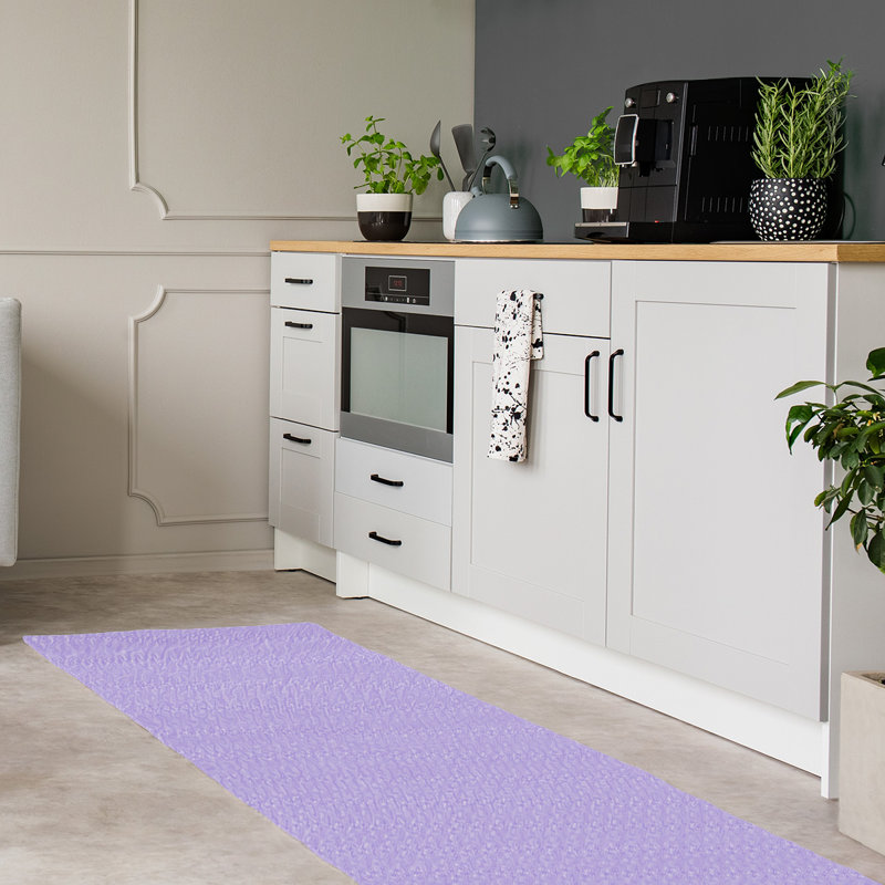 Tapis mauve classique, Tapis de couloir 2 pi 6 po x 8 pi
