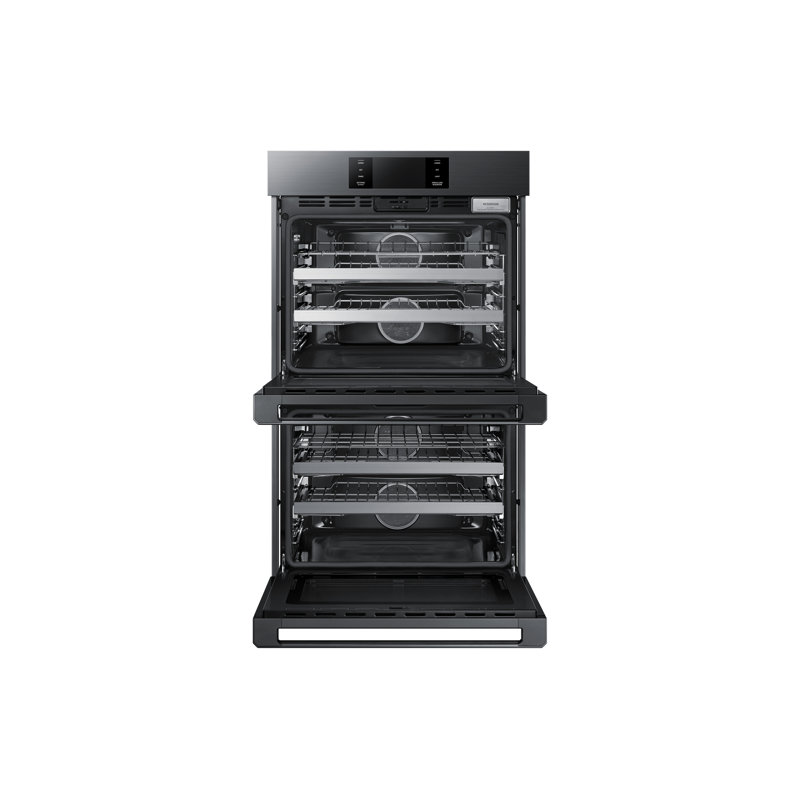 30" Double Wall Oven Steam, Contemporary, Graphite Stainless