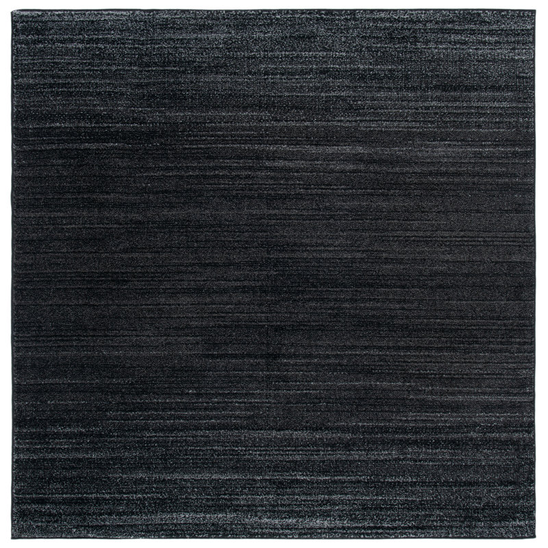Sarang Black/Ivory Area Rug, Square 8'