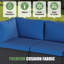 Canapé d'angle modulaire en résine tressée de 10 pièces avec pouf et coussins de 12 cm-2011765727