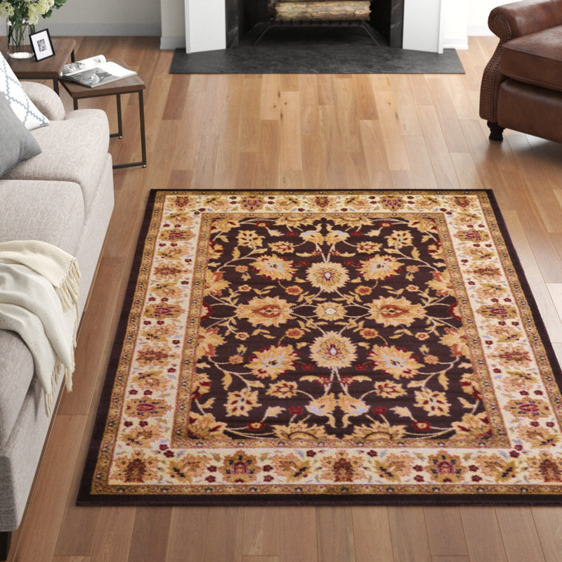 Tapis oriental brun Niles, Rectangle 10 pi 6 po x 16 pi 5 po