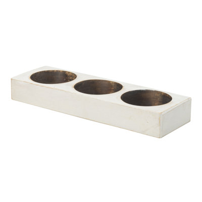 3 Hole Cheese Mould Candle Holder, Wooden Candle Holders for Table Centrepieces
