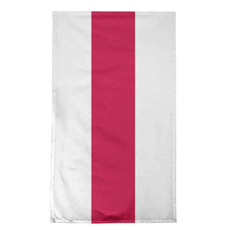 Stripe Tea Towel Kitchen Towel, Cotton, White/Red/White Chicago Basketball