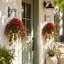 Panier à fleurs artificiel à suspendre pour la décoration extérieure-642687660