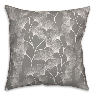  Floral Polyester Indoor/Outdoor Throw Pillow