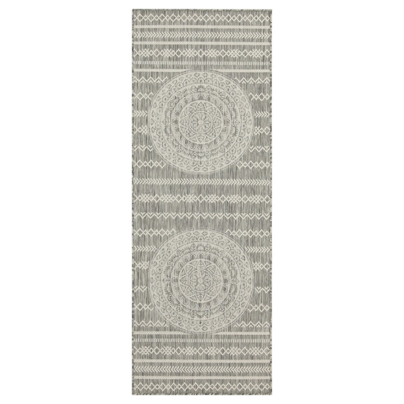 2 Ft. 7 In. X 3 Sunshine Gchar2018 Silver Area Rug - Polypropylene Stain , For Indoor/Outdoor Use, & Pet Agreeable , , Approved