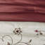Élégant édredon très grand rouge 7 pièces - Tissu à motif de broderie 2 taies décoratives, 3 coussins décoratifs, 1 jupe de lit