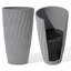 Boynton 24 Inch Tall Planters, Tree Planters with Shelf Insert, Morden Large Round Plant Pots Containers for Indoor/Outdoor Use-2089657991-2085522607