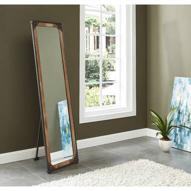 Mercer41 Queens Boulevard Rectangle Standing Full Length Mirror in Blue &  Reviews