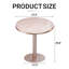 Table bistro 31,5 po en pierre frittée, table de salle à manger carrée / ronde moderne avec 26 options de taille pour le petit café de cuisine-130149192-130149187