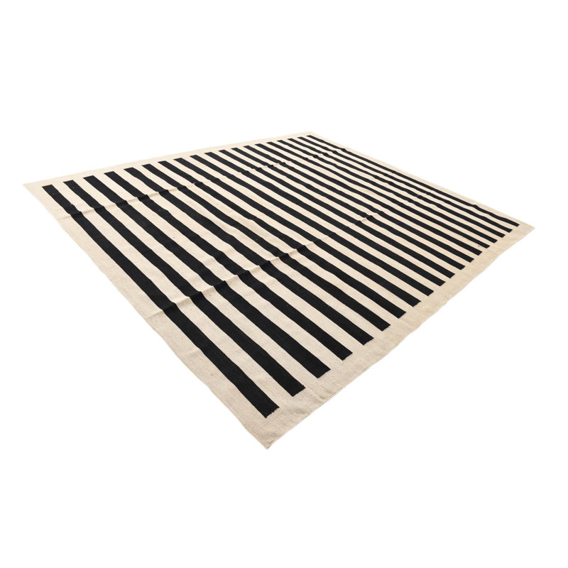Tapis noir et blanc Jessen