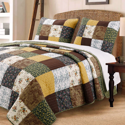 Patchwork Rustic Cotton Patchwork Quilt