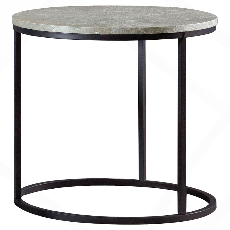 End Table Grey And Gunmetal.