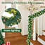 2cm Lighted Faux Pine Garland with Lights