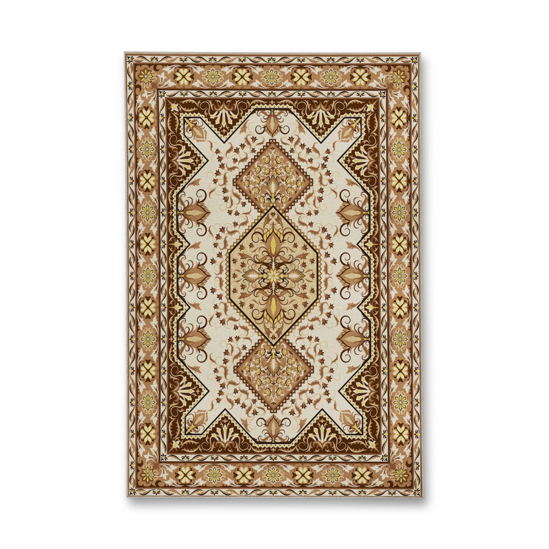 Tapis tissé crème Mosso, 4'7" x 6'7"