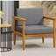Fauteuil club en bois