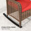 Steel, Wicker, Polyester Rocking Chair-366003179