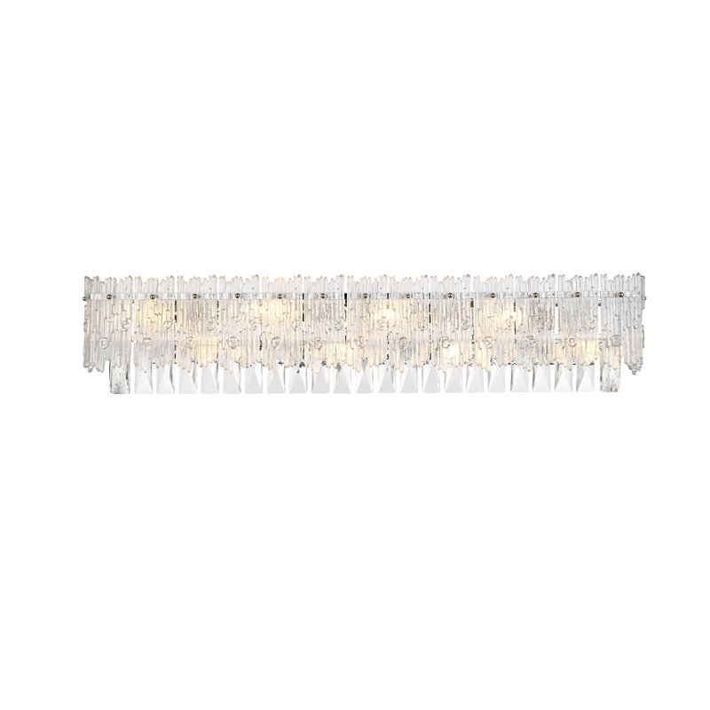 Niema Wall Sconce, Chrome, 7" H x 34.5" W x 34.5" D