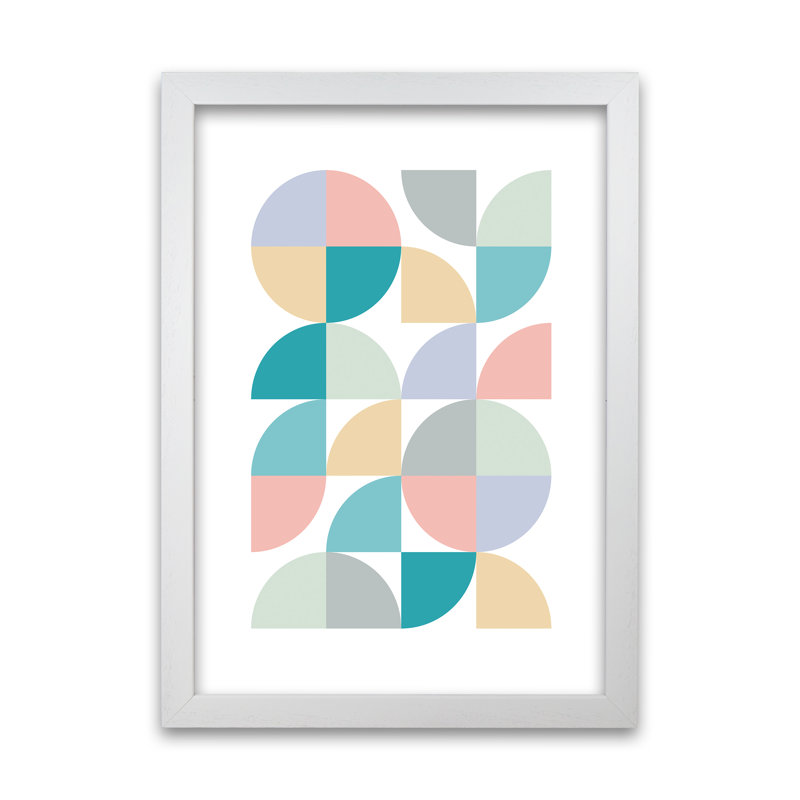 Pastel Nursery Original A - Print, White Frame, 42cm H x 30cm W x 3cm D