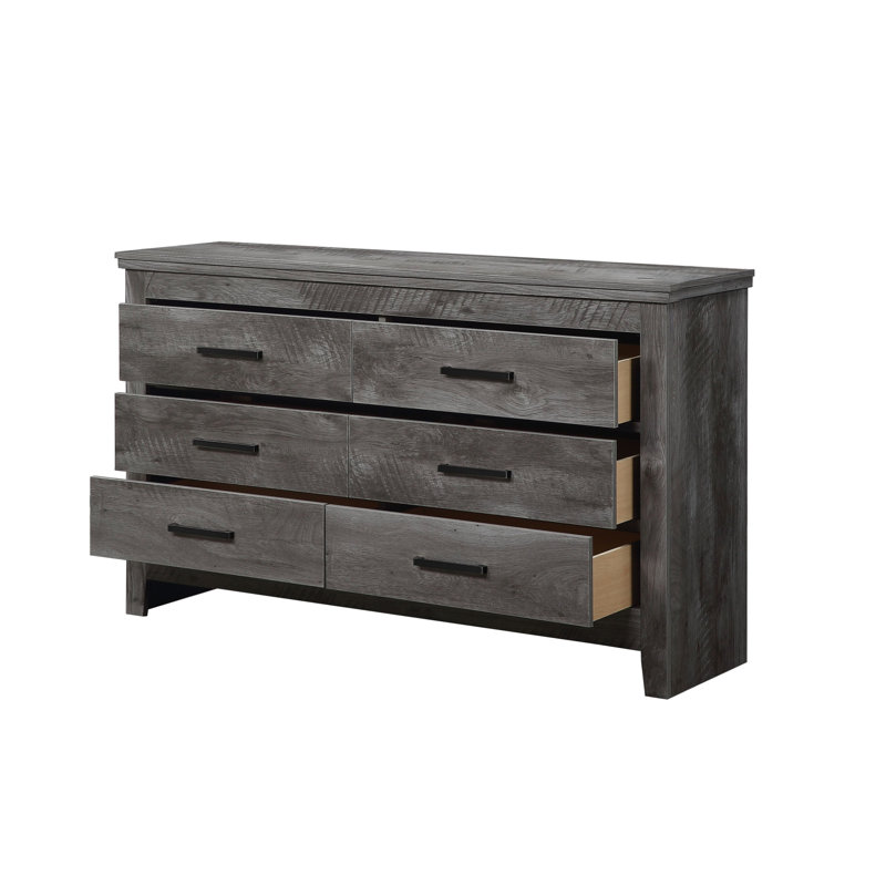 Commode à finition chêne gris rustique Vidalia (Commode)