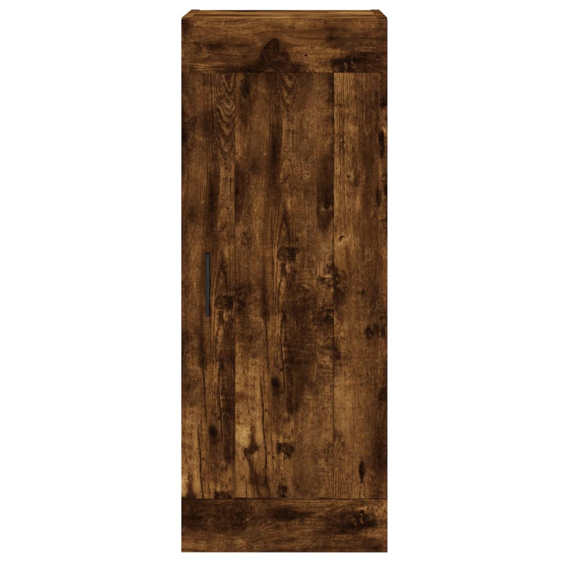 This wall mounted cabinet with an elegant design makes a timeless addition to your interior decor., Smoked Oak