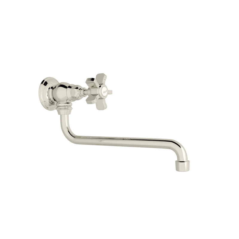 Country Pot Filler, Polished Chrome, Five Spoke Handle