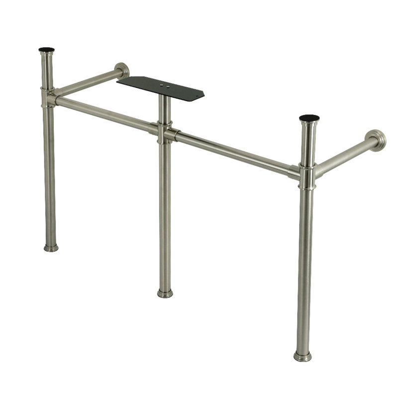 Kingston Brass Imperial Stainless Steel Console Sink Legs, Brushed Nickel