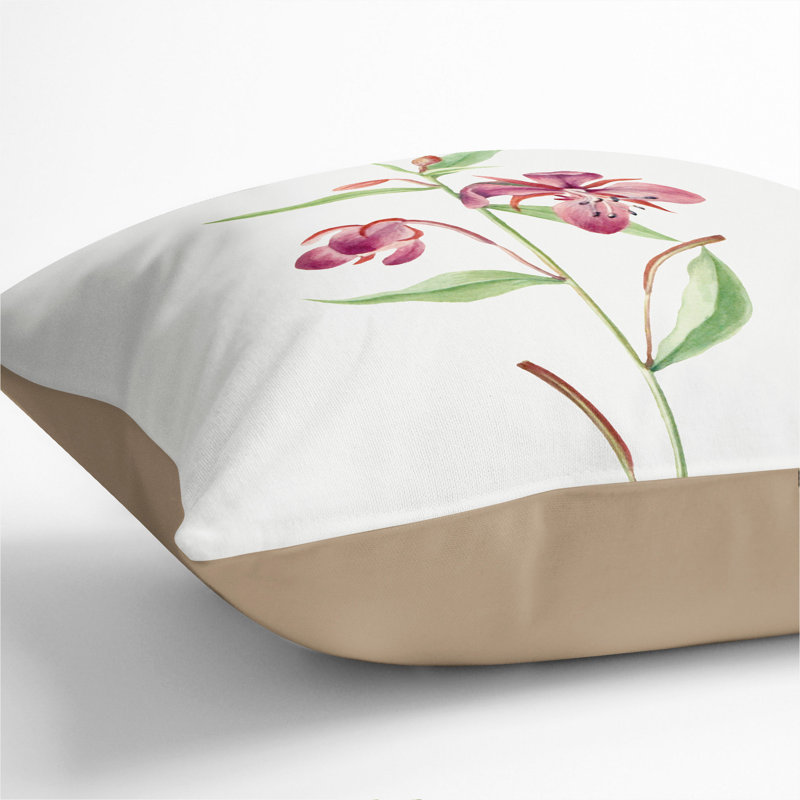 Square Throw Cushion, 40cm H x 40cm W x 15cm D, Stone