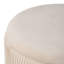 37.5cm Wide Velvet Cylinder Striped Standard Ottoman