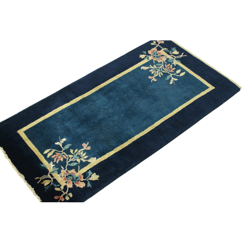 One-of-a-Kind 2’1”x 4’ Hand Knotted Area Rug