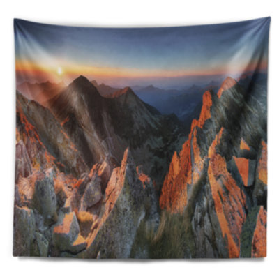 Tapisserie en majestic de soleil avec accessoires suspendus en polyester