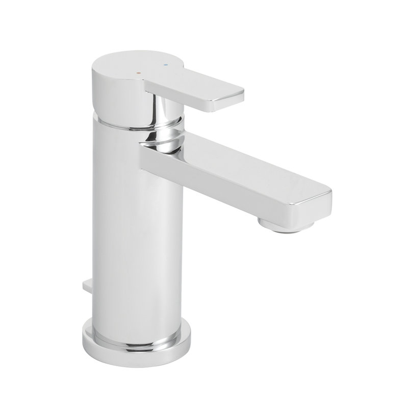 Console en bois massif Slice, Chrome poli