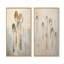Argent et or - Ensemble d'ustensiles muraux sur toile, ensemble de 2-438799073-438799067