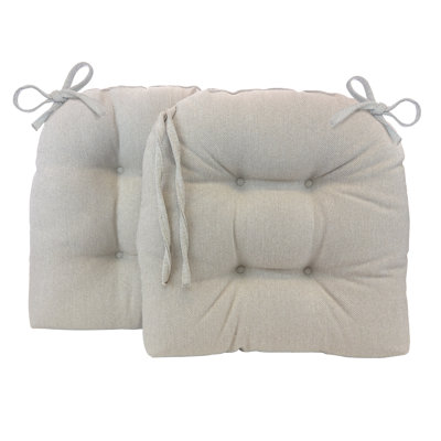 Winston Porter Indoor And Outdoor Patio Chair Cushions, 19X18 Inches, Set of 2