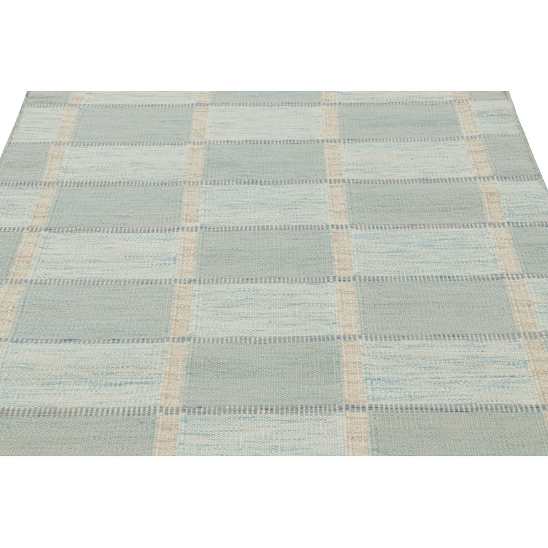 Scandinavian Wool Geometric Area Rug, Rectangle 10' x 14'