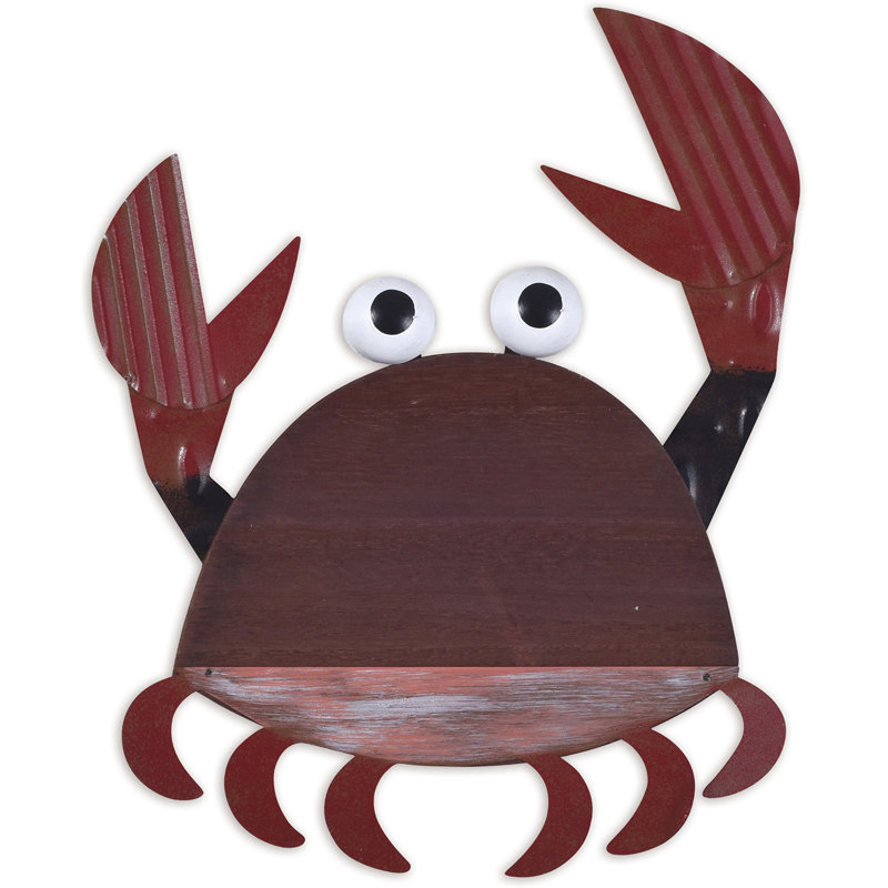 Décoration murale crabe avec chevalet