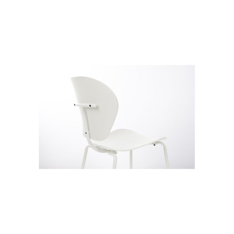 Chaises de salle à manger Weakley (2), Blanc
