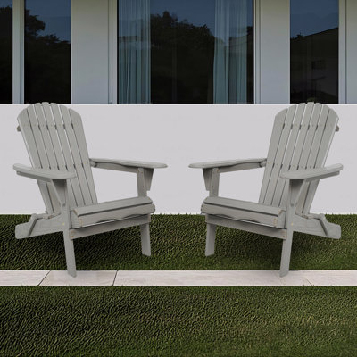 Ensemble de 2 chaises longues Adirondack