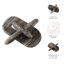 Sagebrook Home 9X9" Rounded Marble Knot-1358797888