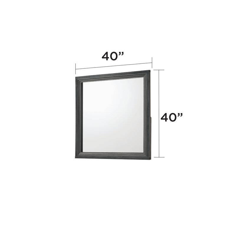 Miroir 2041 Highland, Gris anthracite