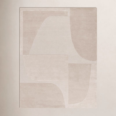 Martella Hand-Tufted Geometric Wool Rug