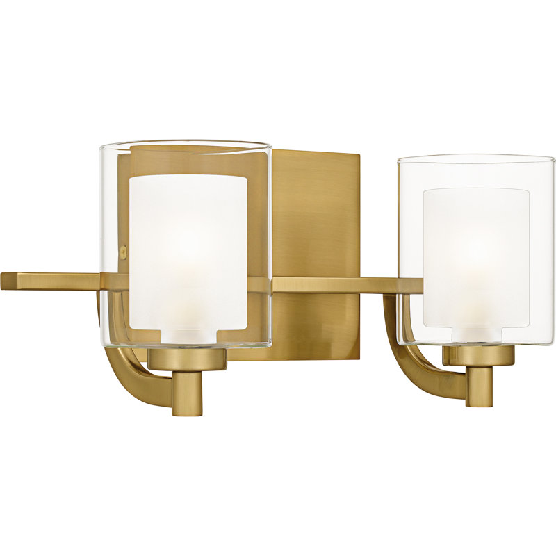Roseville 2-Light Brushed Gold Bath Light