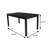 60.4" W 6-PC DINING SET, CHARCOAL