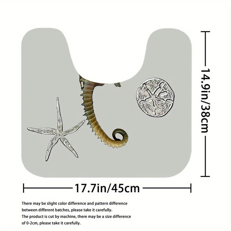 Ensemble de 3 tapis pour salle de bain Seahorse
