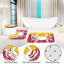 Ensemble de 3 tapis de salle de bain rouge et jaune crabe pour salle de bain, maison de vacances en bord de mer