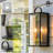 Outdoor Wall Lanterns,20 Inch, E12, Sand Black