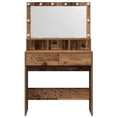 Dressing Table 80 X 41 X 134.5 Cm Engineered Wood