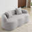Teddy Boneless Velvet Fabric Curved Loveseat-1524145527-1532151928