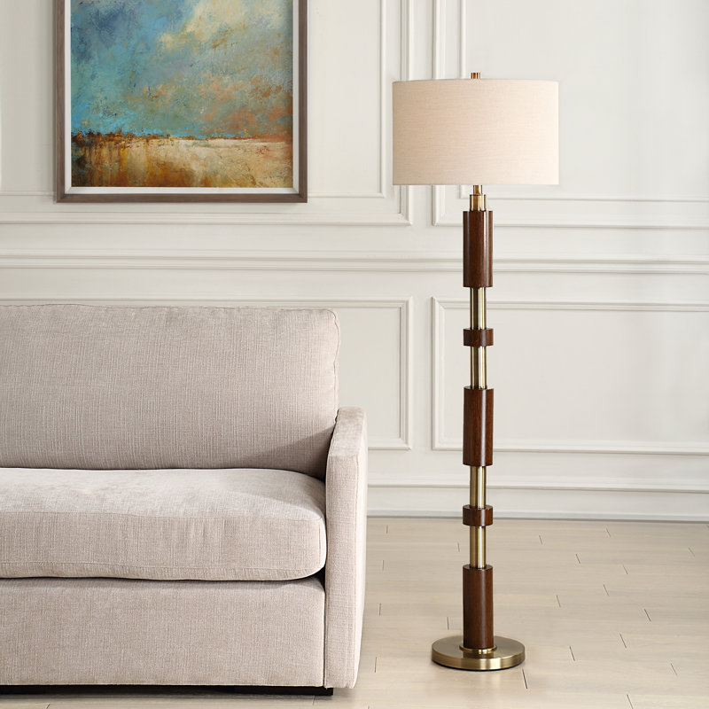 Lampe sur pied en bois Braselton