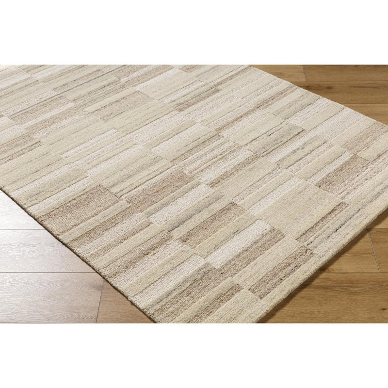 Cherin Handmade Area Rug, Rectangle 5' x 7'6"